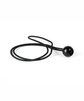 [AMA427-1] Amai shade rope with balls, black (Standard shade)