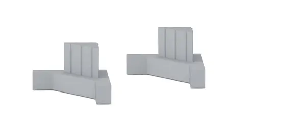 [EXT454] Extempore leg cap for table (set of 4)