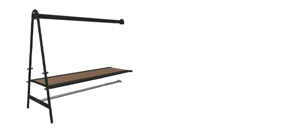 [AMA030-1] AMAI extension set (Hellwood 100% PEFC - Thermally treated wood, Black (RAL9005), No lighting)