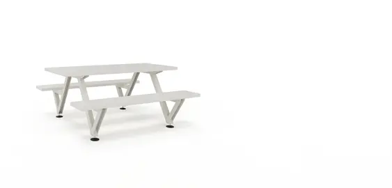 [MAO021] Marina picnic (5 profiles W : 28.25 in | 72 cm, Off White, 6 people, 65.0 in | 165 cm (2 legs))