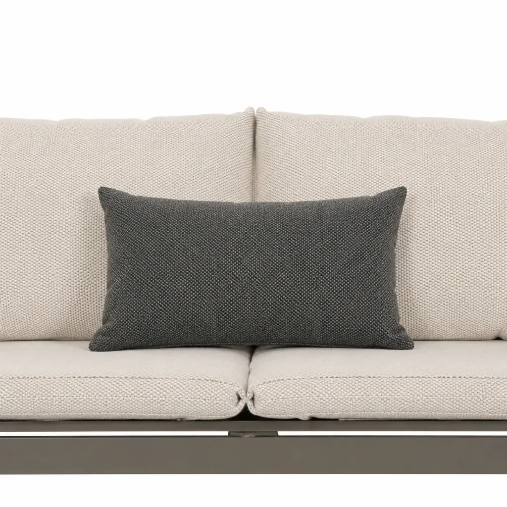[WAL410] Walrus Lumbar cushions (50x30x17 cm) (Dark taupe (Sunbrella® Natté))