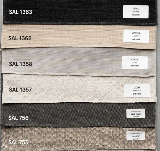 [SAL1000] Samples Sunbrella Fabric (Small A-4, Dark taupe (Sunbrella® Natté))