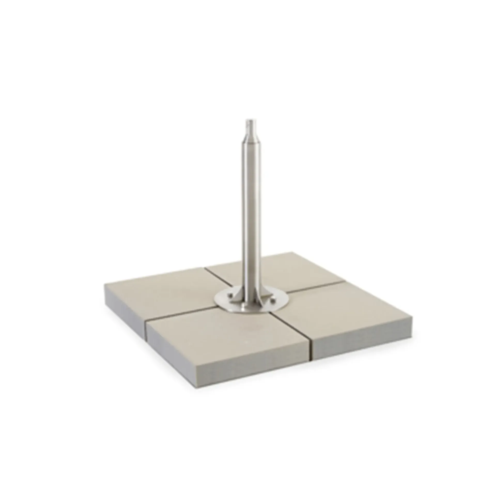 [INU011] Inumbra concrete base (Stainless steel, No wheels)