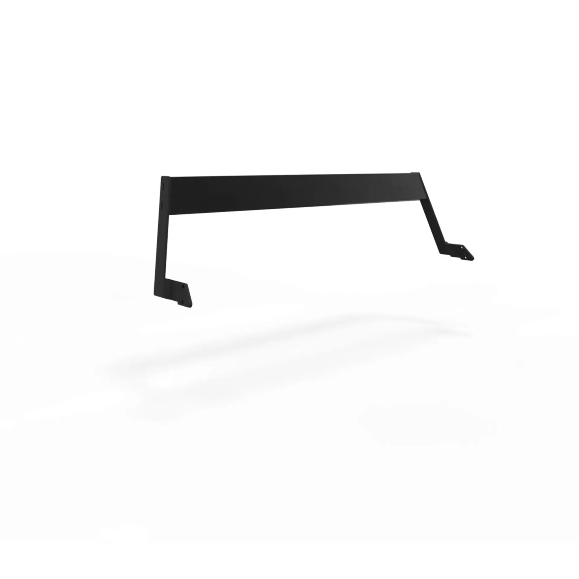 [HOA318-3] Hopper backrest - All Aluminum (6-8 people, L : 238 cm / 93,7", Black (RAL9005))