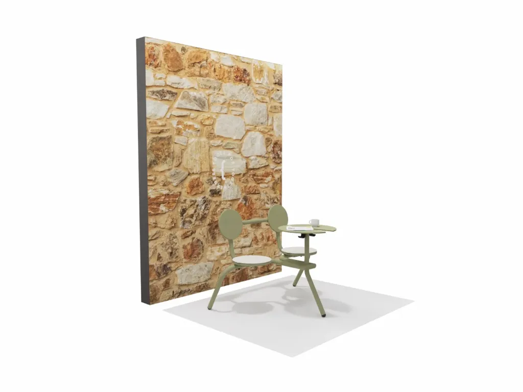 [SAL1340] Banners stapled canvas (Tift wall)