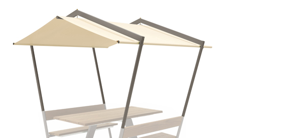[MNL009] Manille fixed shade (Earth (RGB 88 88 84))